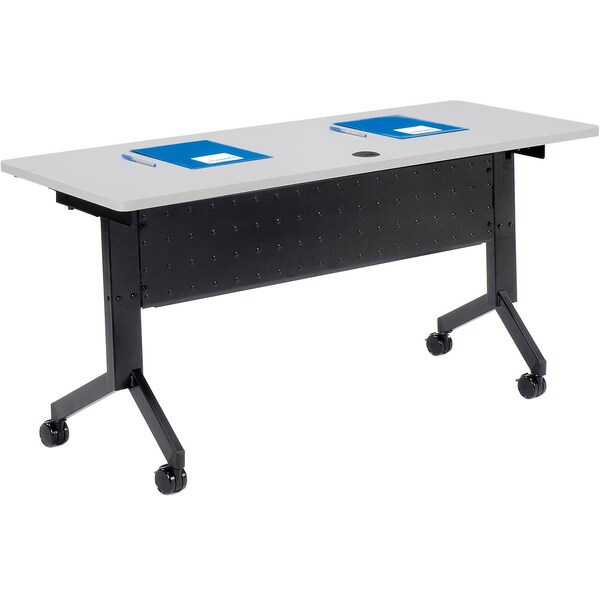 Interion By Global Industrial Flip-Top Table, 24 in W, 60 in L, 29-1/2 in H 695219 - main